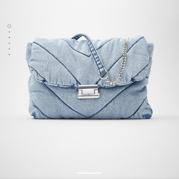 denim zara bag